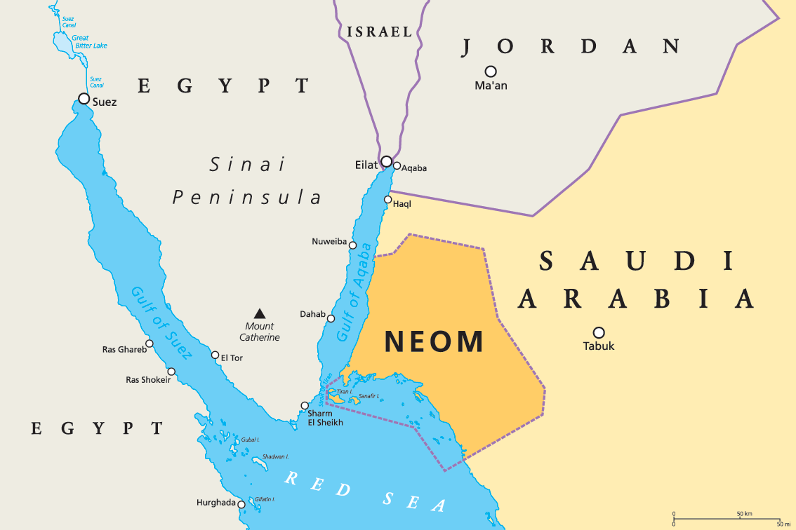 Neom Project Location Map